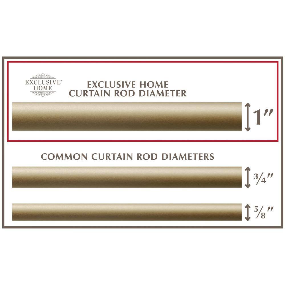 Adjustable Gold Iron Curtain Rod with Sphere Finials