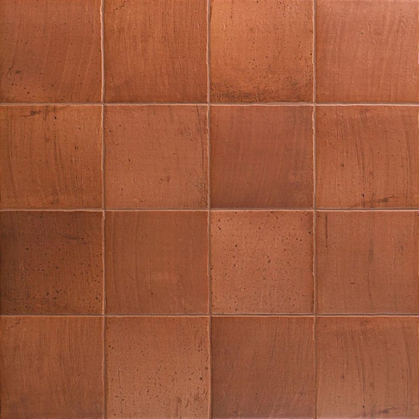 Sienna Terracotta Canyon 8.85 in. x 8.85 in. Matte Porcelain Floor and Wall Tile (8.69 sq. ft./ Case)