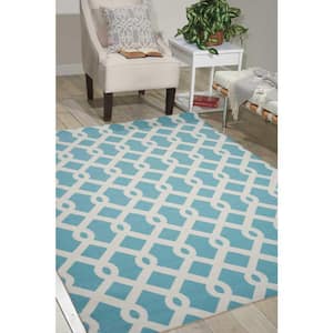 Sun N' Shade Poolside 4 ft. x 6 ft. Geometric Floral Indoor/Outdoor Area Rug