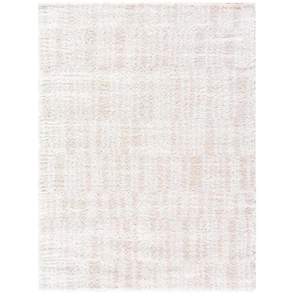 Cloudy Shag Beige/Ivory 8 ft. x 10 ft. Modern Indoor Area Rug price history on PriceWatchPro
