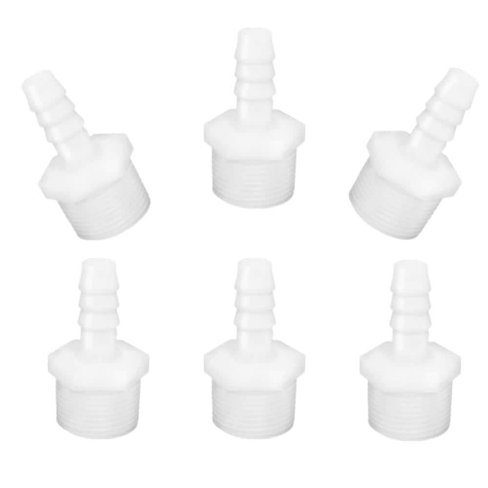 Plastic Hose Barb Fittings 3/8 in Barb x 1/2 in NPT Male Thread Adapter Connector Pipe Fittings Pack price history on PriceWatchPro