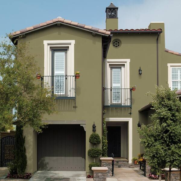 olive exterior house paint