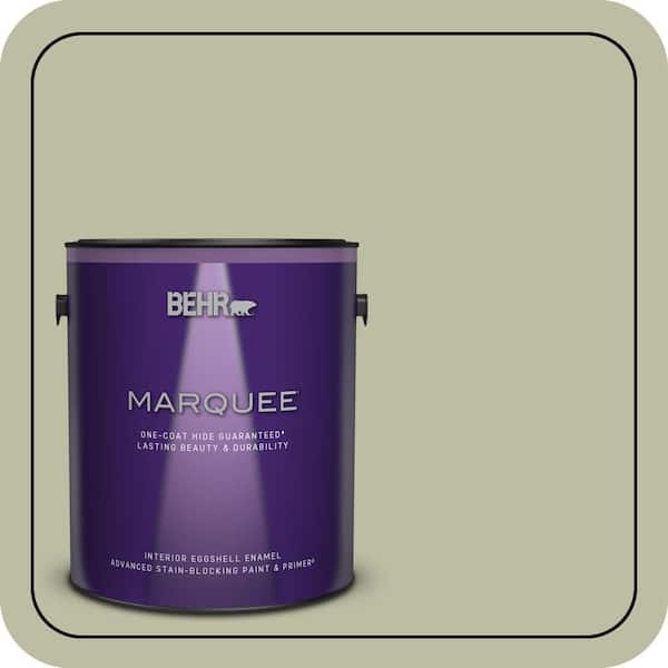 BEHR MARQUEE 1 gal. #ICC-57 Dried Thyme Eggshell Enamel Interior Paint and Primer