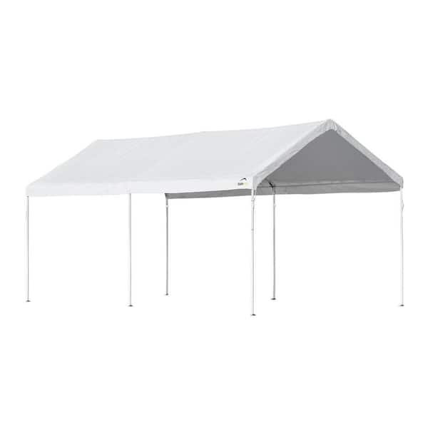 ShelterLogic 10 ft. W x 20 ft. D Canopy in White with High-Grade Steel Frame and Innovative AccelaFrame System for Quick Assembly