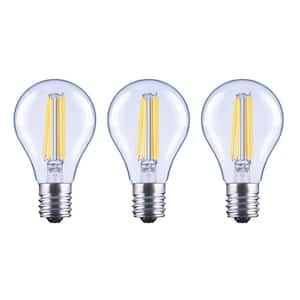 60-Watt Equivalent A15 Dimmable Appliance Fan Clear Glass Filament LED Vintage Edison Light Bulb Soft White (3-Pack)