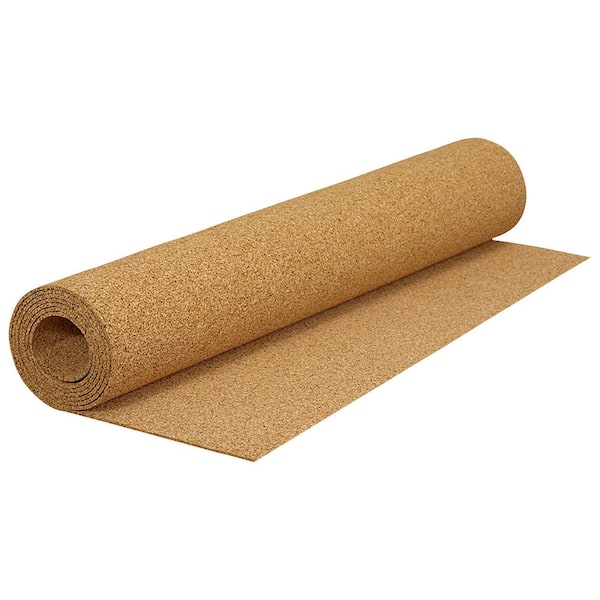 QEP 200 sq. ft. 4 ft. Wide x 50 ft. Long x 6mm Thick Natural Cork Sound Dampening Underlayment Roll