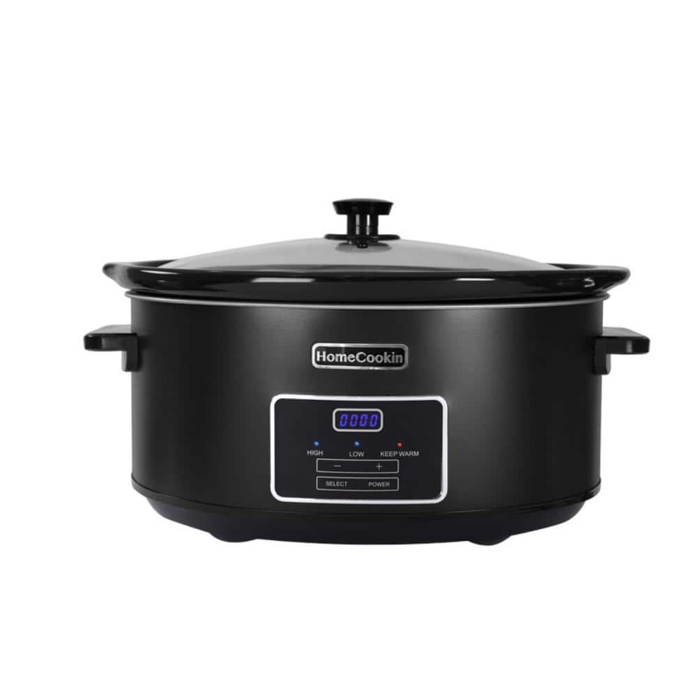 6 QT Black Programmable Slow Cooker with Removable Crock Pot, Dishwasher Safe price history on PriceWatchPro