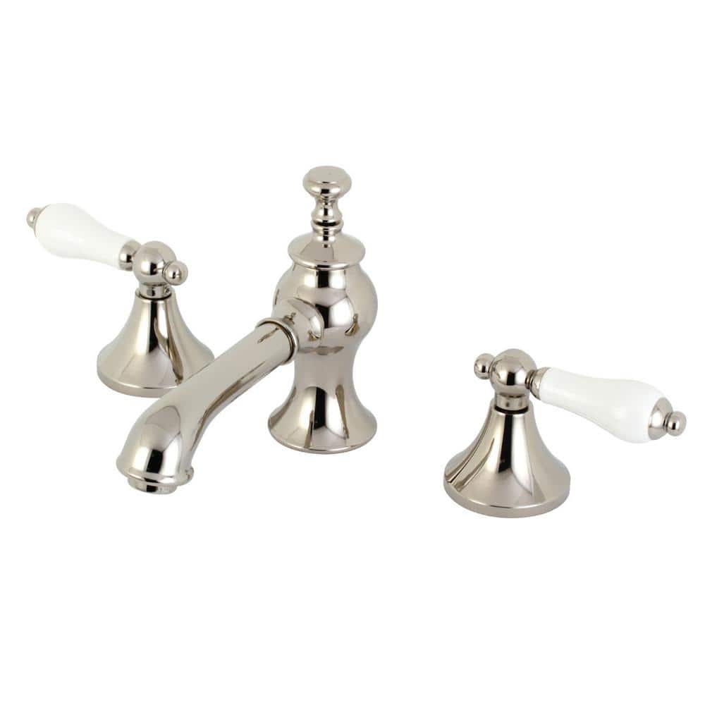 Vintage 8 in. Widespread 2-Handle Bathroom Faucet in Polished Nickel price history on PriceWatchPro