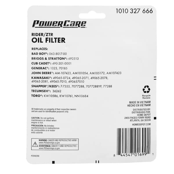 abcd2324ページ Amazon.com: Quaprodur AM107423 49065-0724 Oil Filter