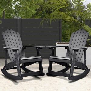 black rocking adirondack chairs