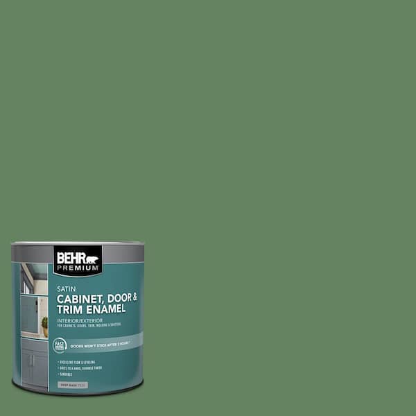 BEHR PREMIUM 1 qt. #S400-6 Tuscan Herbs Satin Enamel Interior/Exterior Cabinet, Door & Trim Paint