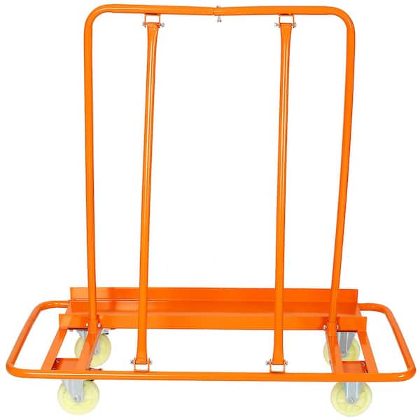 Welded Steel Heavy Duty Dolly Cart for Moving Sheetrock, Drywall, or Plywood Sheets, 1600 lbs. Load Capacity with Wheels