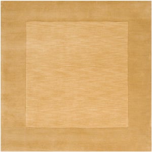 Foxcroft Gold 8 ft. x 8 ft. Indoor Square Area Rug