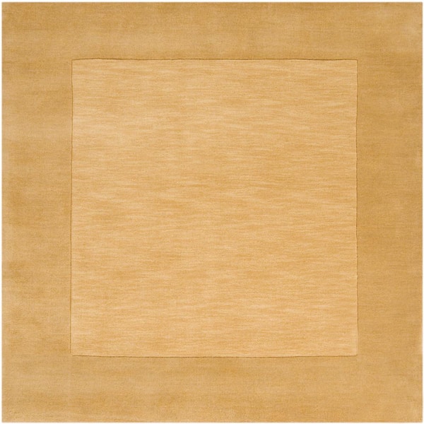 Livabliss Foxcroft Gold 8 ft. x 8 ft. Indoor Square Area Rug