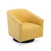 Unbranded Geneva Goldenrod Wood Base Swivel Chair 8095-46