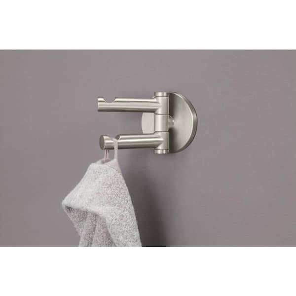 Darcy Double Robe Hook in Brushed Nickel
