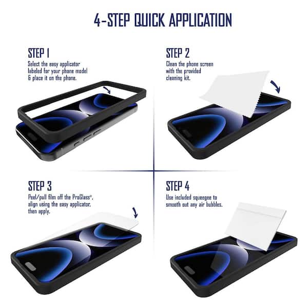 Tzumi PROGLASS iPhone 15/ 16/ 15 Pro 3pk 30748HD - The Home Depot