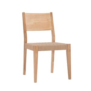 Marlene Natural Modern Dining Chair with Woven Rope Seats (Pack of 2 Chairs)