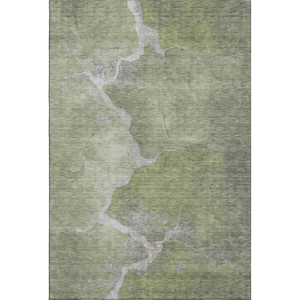 Addison Rugs Mayfield Premium Machine Washable Abstract AMF1889 Green 8 ...