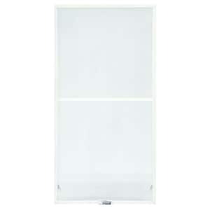 27-7/8 in. x 62-27/32 in. 400 and 200 Series White Aluminum Double-Hung Window TruScene Insect Screen