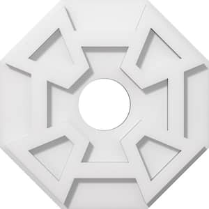 1 in. P X 4 in. C X 12 in. OD X 3 in. ID Logan Architectural Grade PVC Contemporary Ceiling Medallion