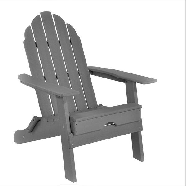 Resin Teak Gray Plastic Folding Adirondack Chair Fldg Rsn Gry The Home Depot Resin Teak Gray Plastic Folding, White Resin Adirondack Chairs Home Depot