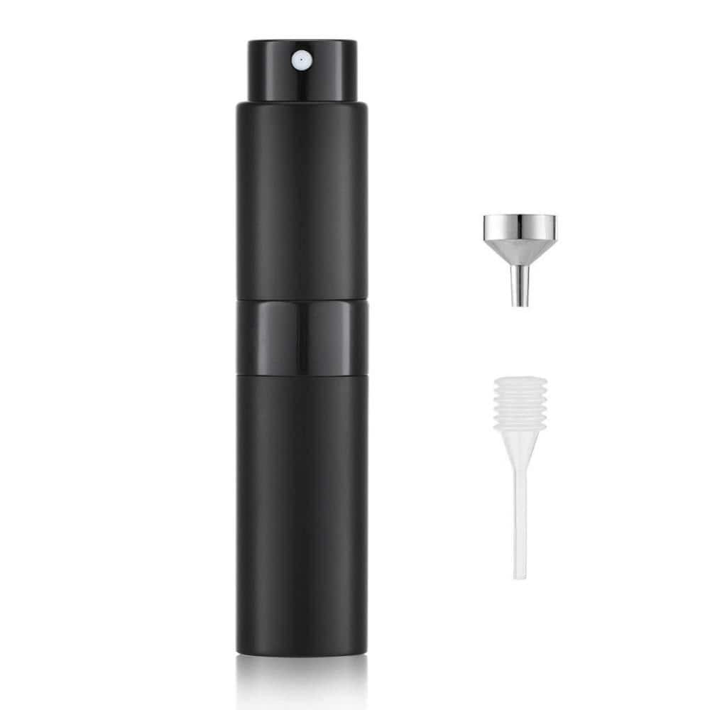 8ml Refillable Aluminum Atomizer Travel Perfume Spray Bottle, Twist-Lock Nozzle, Matte Black, Portable price history on PriceWatchPro