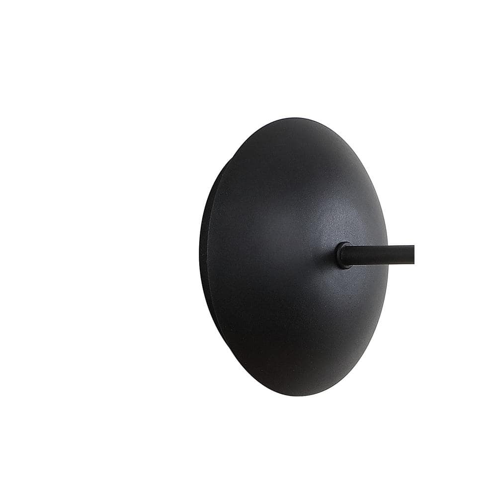 Josef Minimalistic Glam 10" Black Iron Dimmable LED Sconce