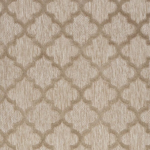 Beige 4 ft. x 6 ft. Woven Polypropylene;Polyester Indoor/Outdoor Area Rug