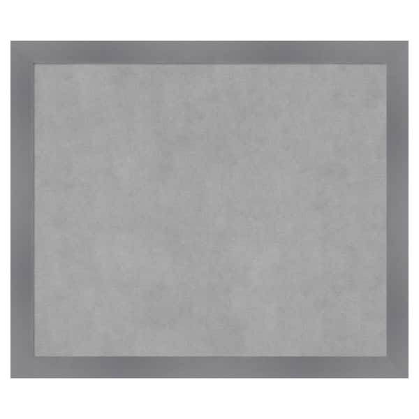 Amanti Art Edwin Grey 26 in. x 22 in. Framed Magnetic Board