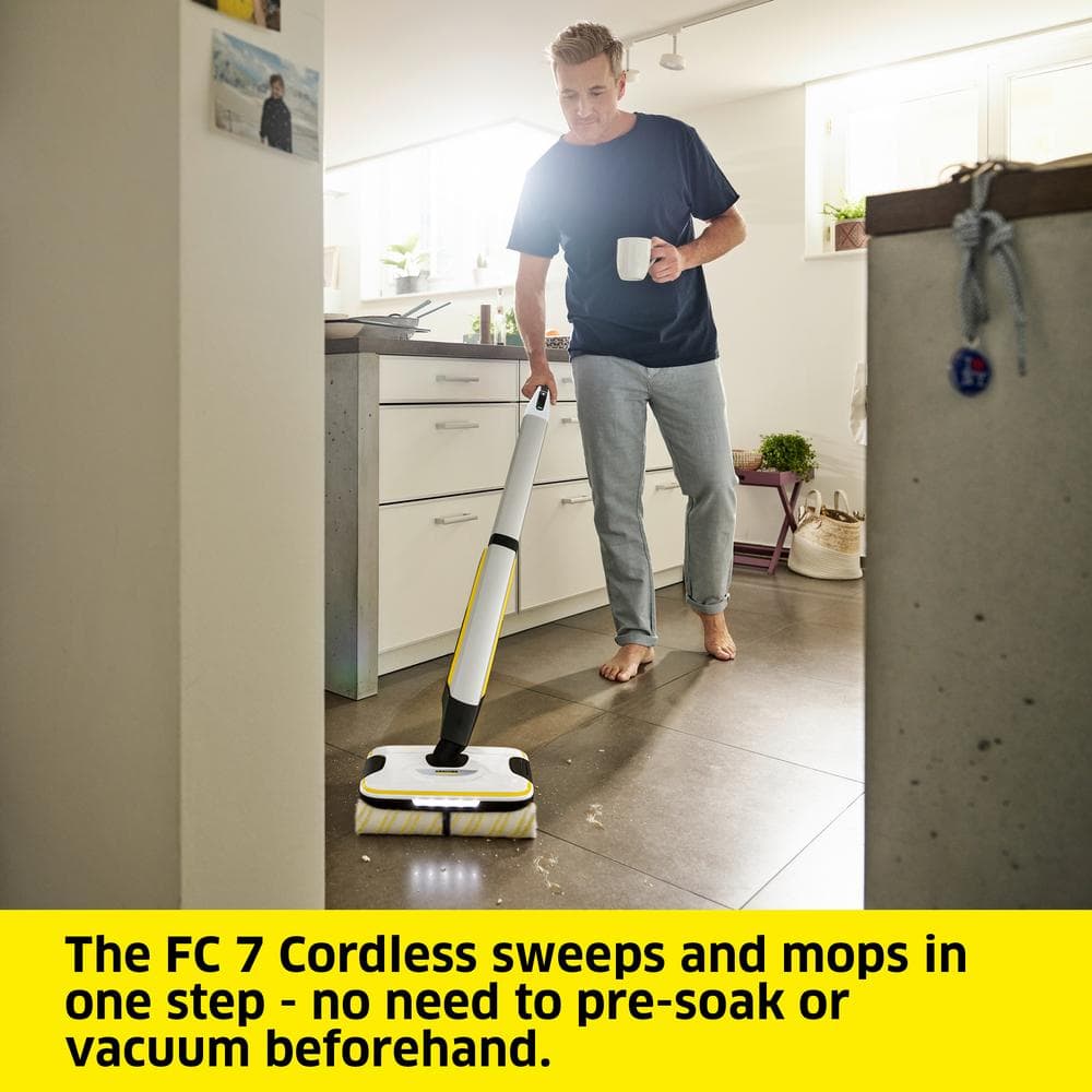 FC 7 Cordless White Electric Hard Floor Cleaner