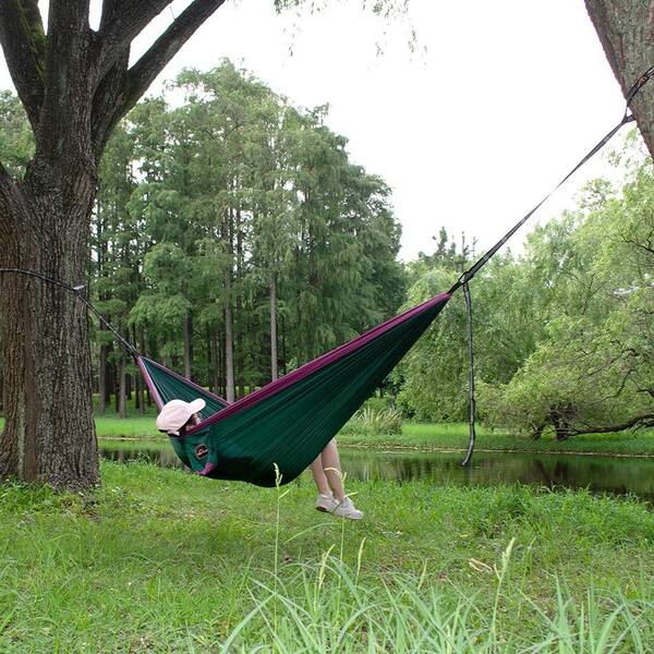 ハンモック♥ ITOPFOX 9.8 ft. Portable Hammock Bed Hammock in Dark Green And