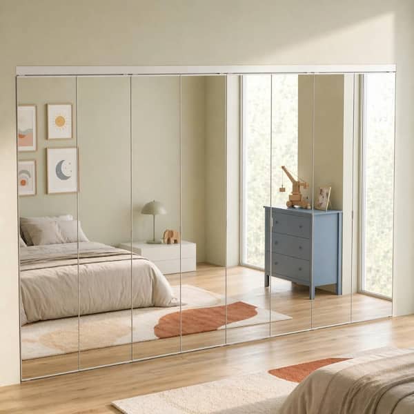 Impact Plus 144 in. x 96 in. Polished Edge Mirror Solid Core MDF