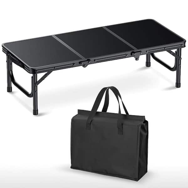3ft Low Folding Picnic Table, Thicker Aluminum Camping Table with