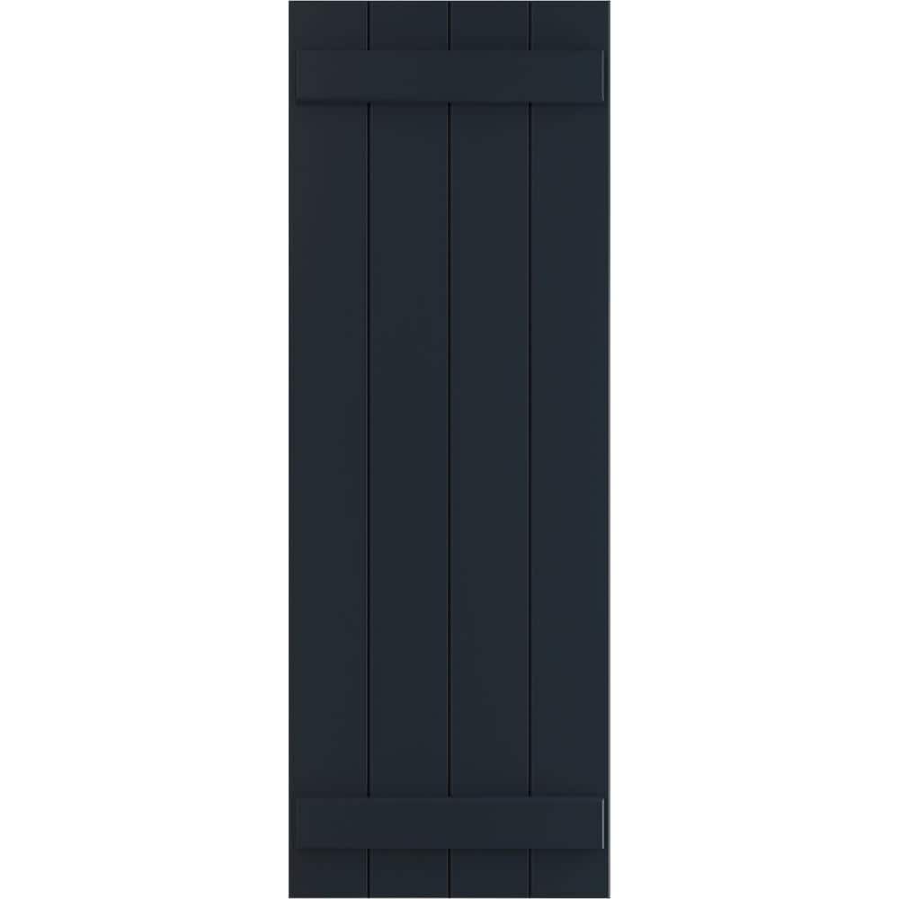 21-1/2 in. x 76 in. True Fit PVC 4- Board Joined Board and Batten Shutters Pair in Starless Night Blue price history on PriceWatchPro