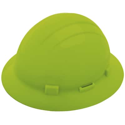 Americana Full Brim Hard Hat with Accessory Slots and Ratchet Suspension