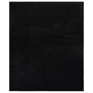Gramercy 6 ft. x 9 ft. Black Plush Bathroom Carpet