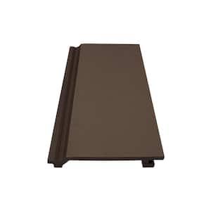 106 in. x 6.1 in. x 0.83 in. Outdoor WPC Vinyl Wall Siding Panel in Coffee Brown Color (Set of 4-Piece)
