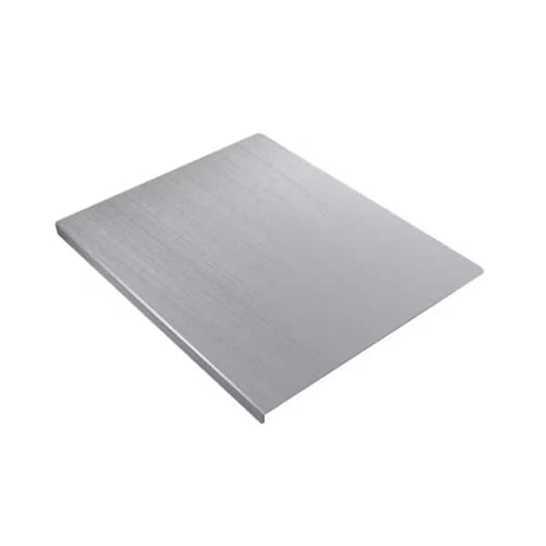 Stainless Steel Cutting Board with Lip, Large Over Sink Metal Chopping Board for Kitchen