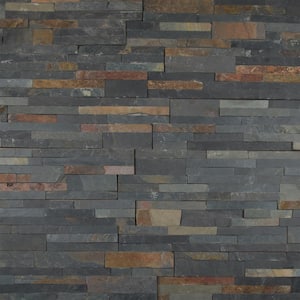 Salvador Multi Panel Ledger Panel 6 in. x 24 in. Natural Slate Wall Tile (10-Cases/60 sq. ft./Pallet)
