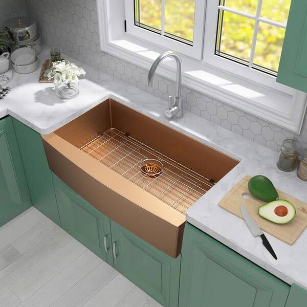 Kitchen Counter with Rose Gold Hardware - Soul & Lane