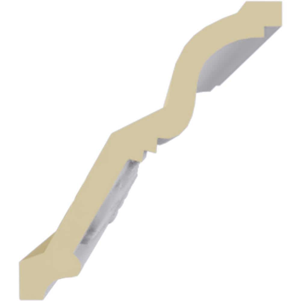 Dauphine White Polyurethane Crown Moulding 94.5"