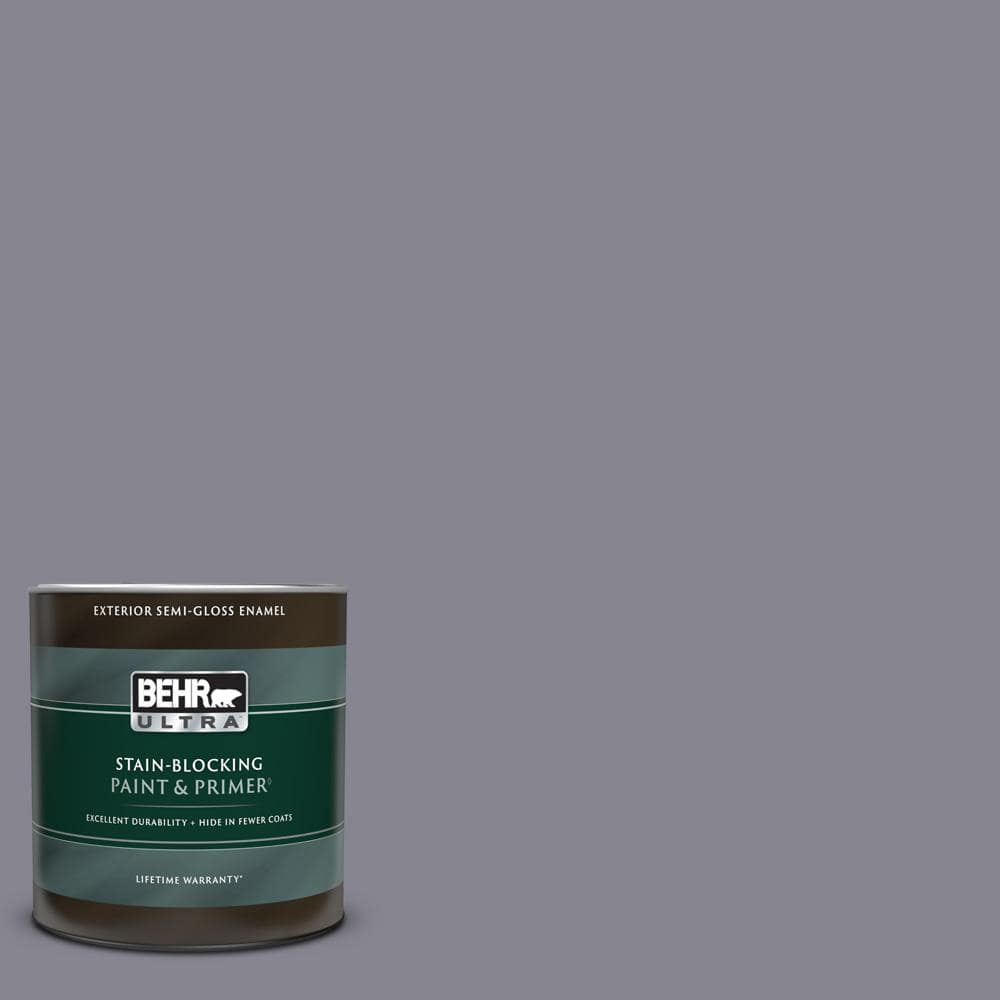 BEHR ULTRA 1 qt. MQ53 Old Amethyst SemiGloss Enamel Exterior Paint