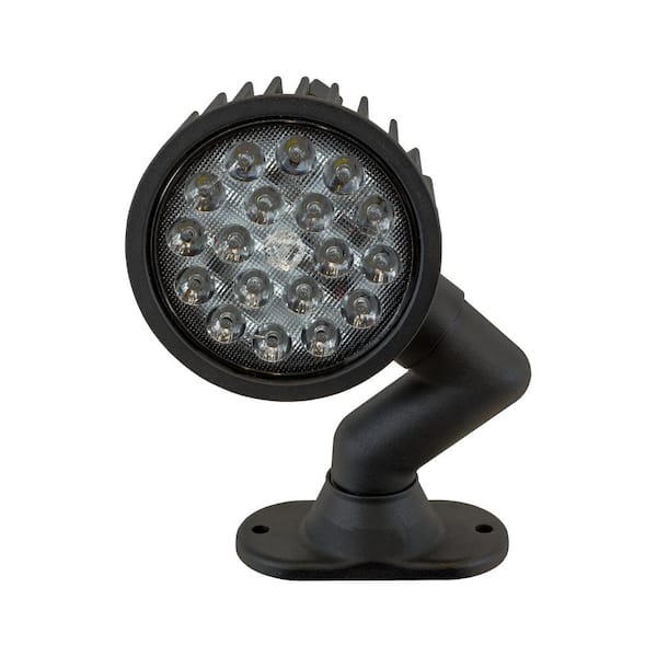 Off-Road LED Work Light - 6 Round Adjustable Spot Light With Handle and  Integrated Switch - 12W - 1,350 Lumens - Single