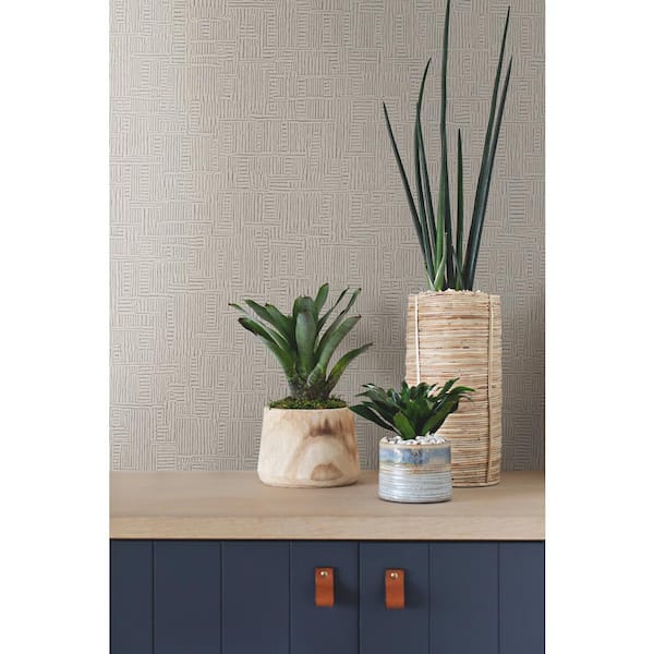 Chiseled Grey Abstract Wallpaper