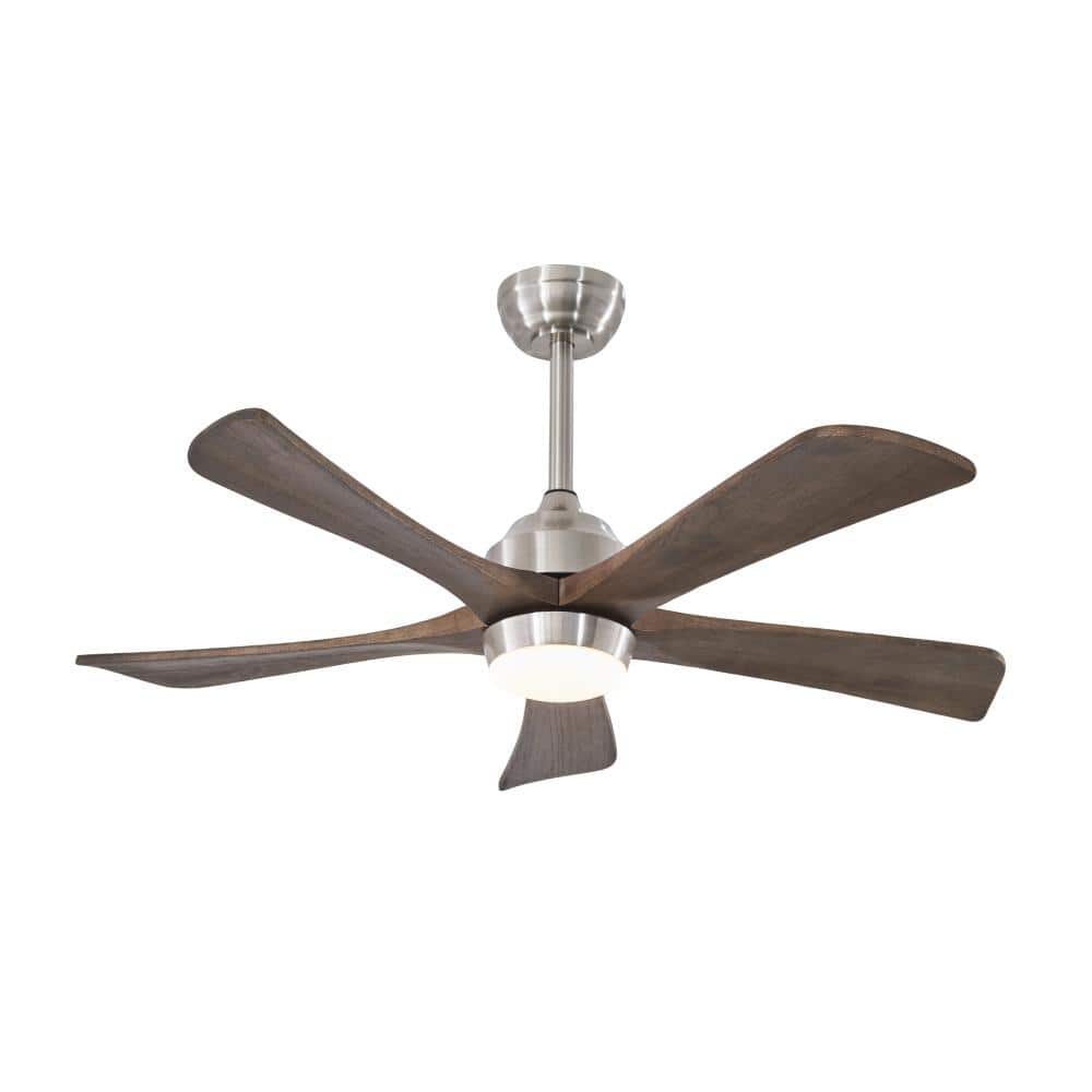 42 in. Brushed Nickel 5-Blade Ceiling Fan with Integrated LED Light, Remote Control and 6-Speed Reversible DC Motor price history on PriceWatchPro