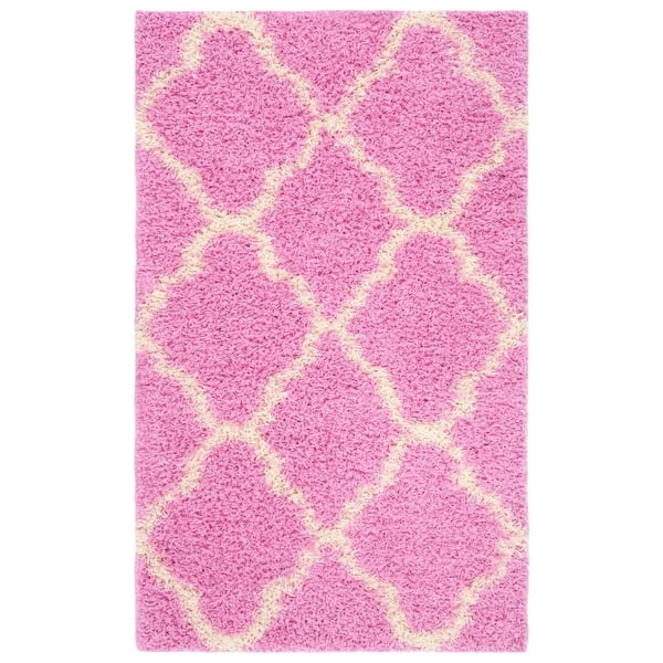 Townsend 3 ft. x 5 ft. Pink/Ivory Geometric Area Rug