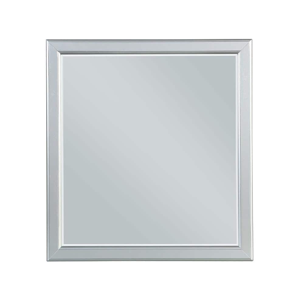 Elegant Full-Length Louis Philippe Silver Wood Dresser Mirror