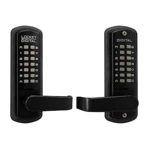 3835 Jet Black/Marine Grade Double Combination Mechanical Keyless Lever Lock with Passage Function