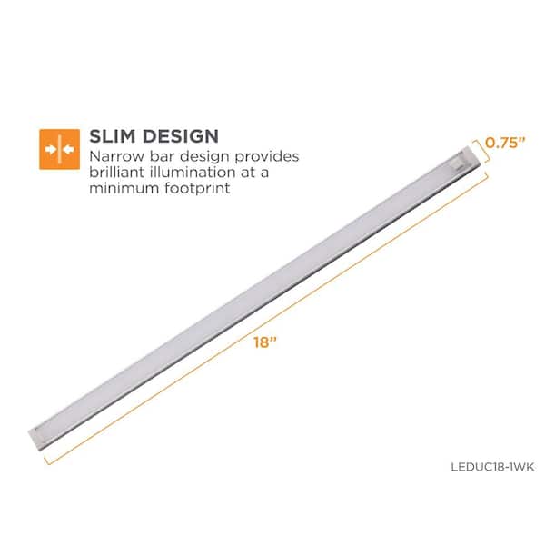 Black+decker 1-Bar LED Under Cabinet Lighting Kit Warm White 18.